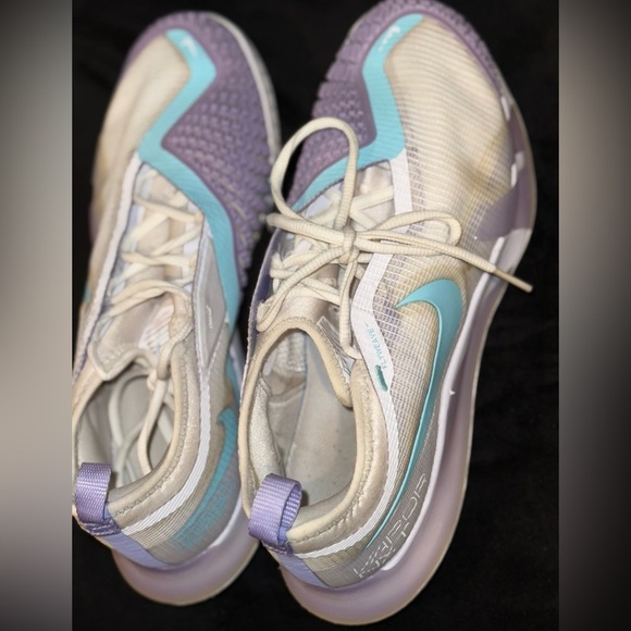 Nike Purple and Blue Athletic Shoes with Iridescent Design - Picture 9 of 12